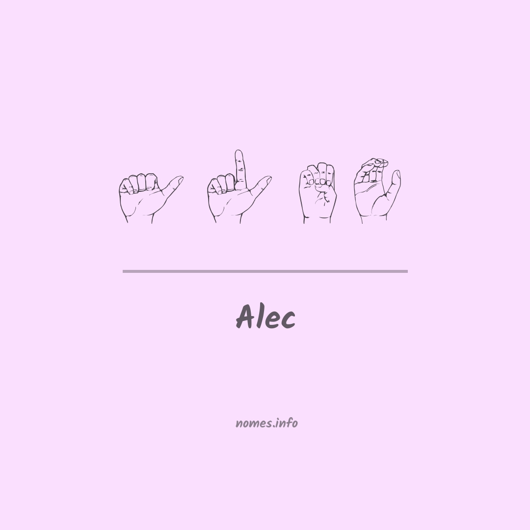 Alec em Libras