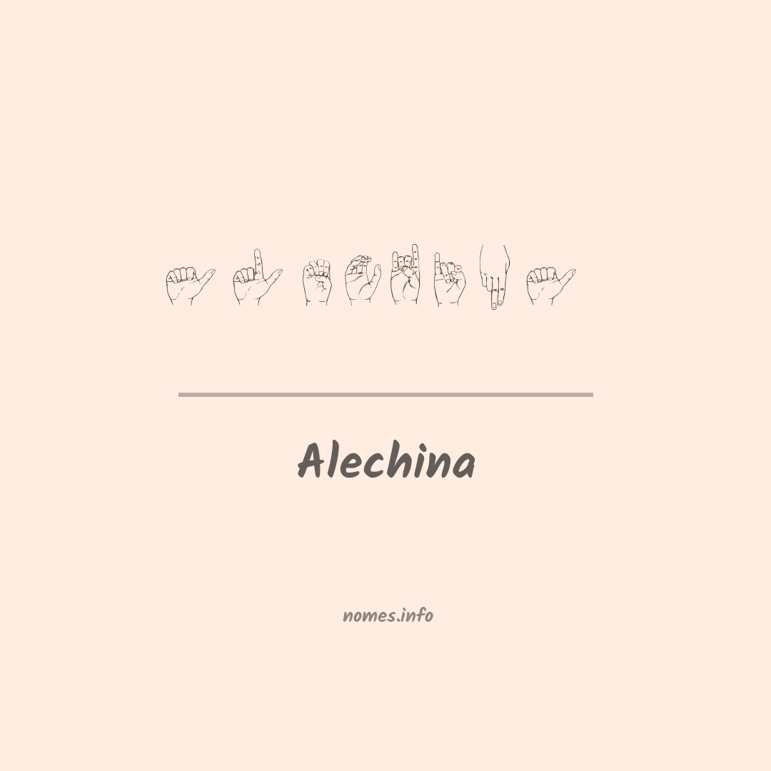 Alechina em Libras