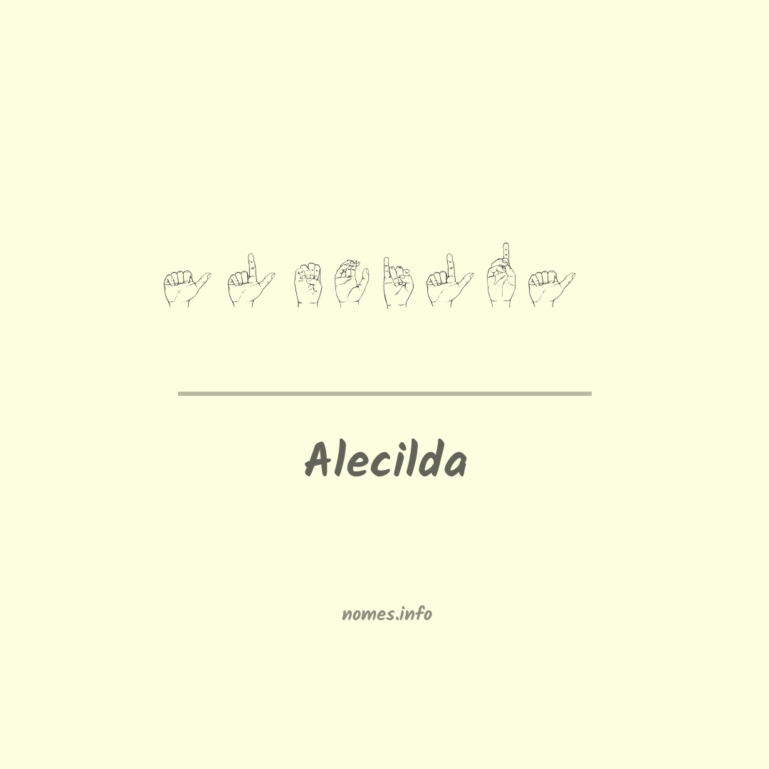 Alecilda em Libras