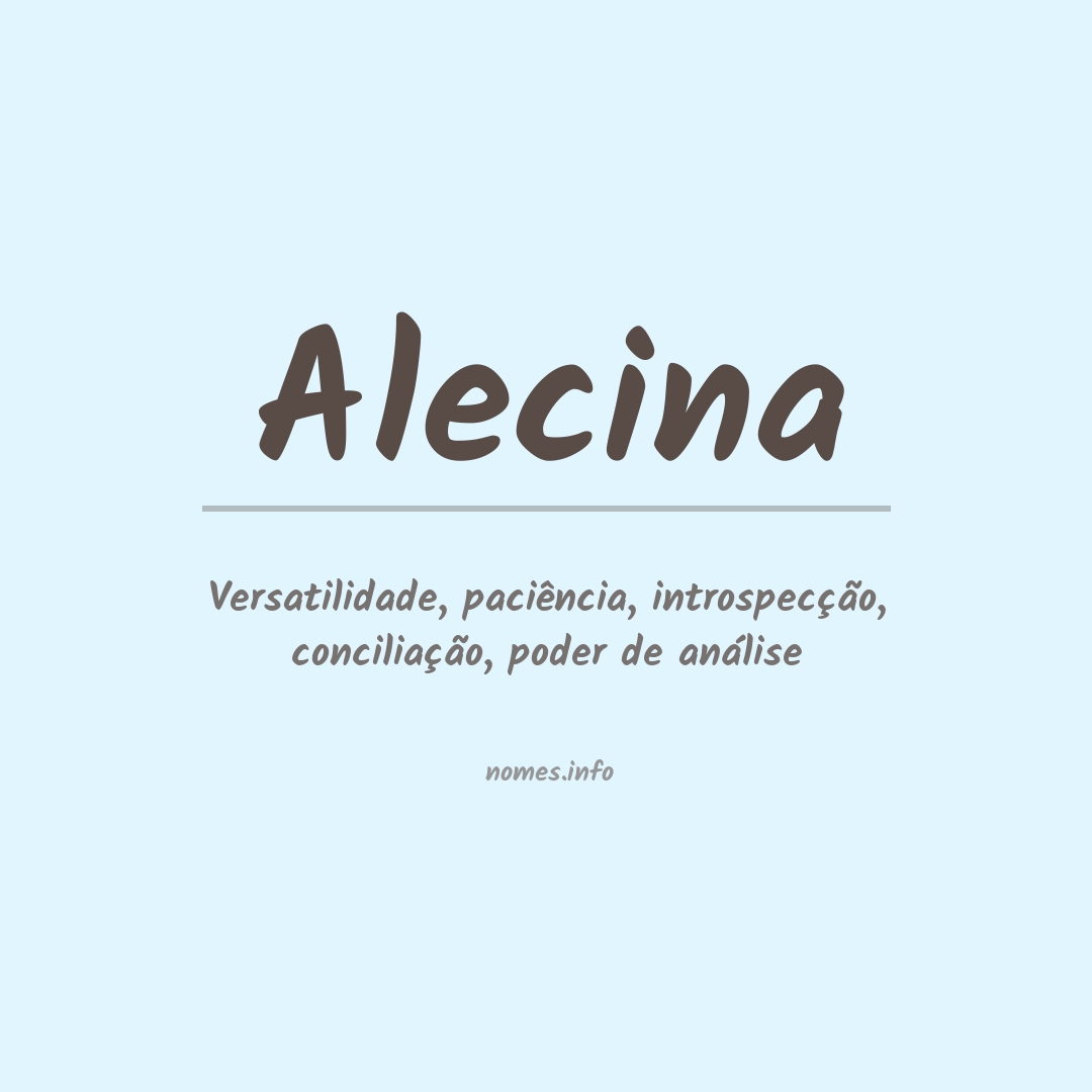 Significado do nome Alecina