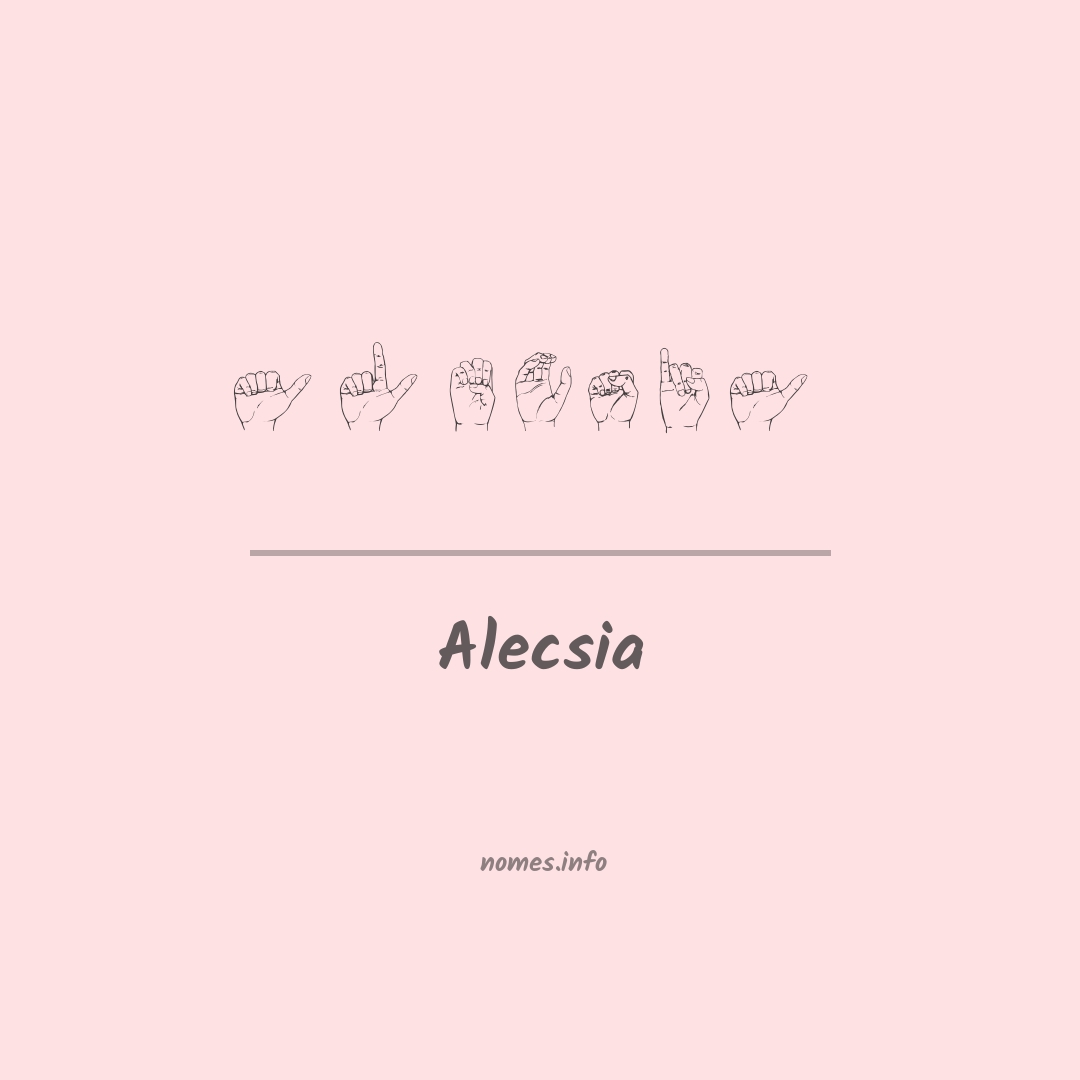 Alecsia em Libras