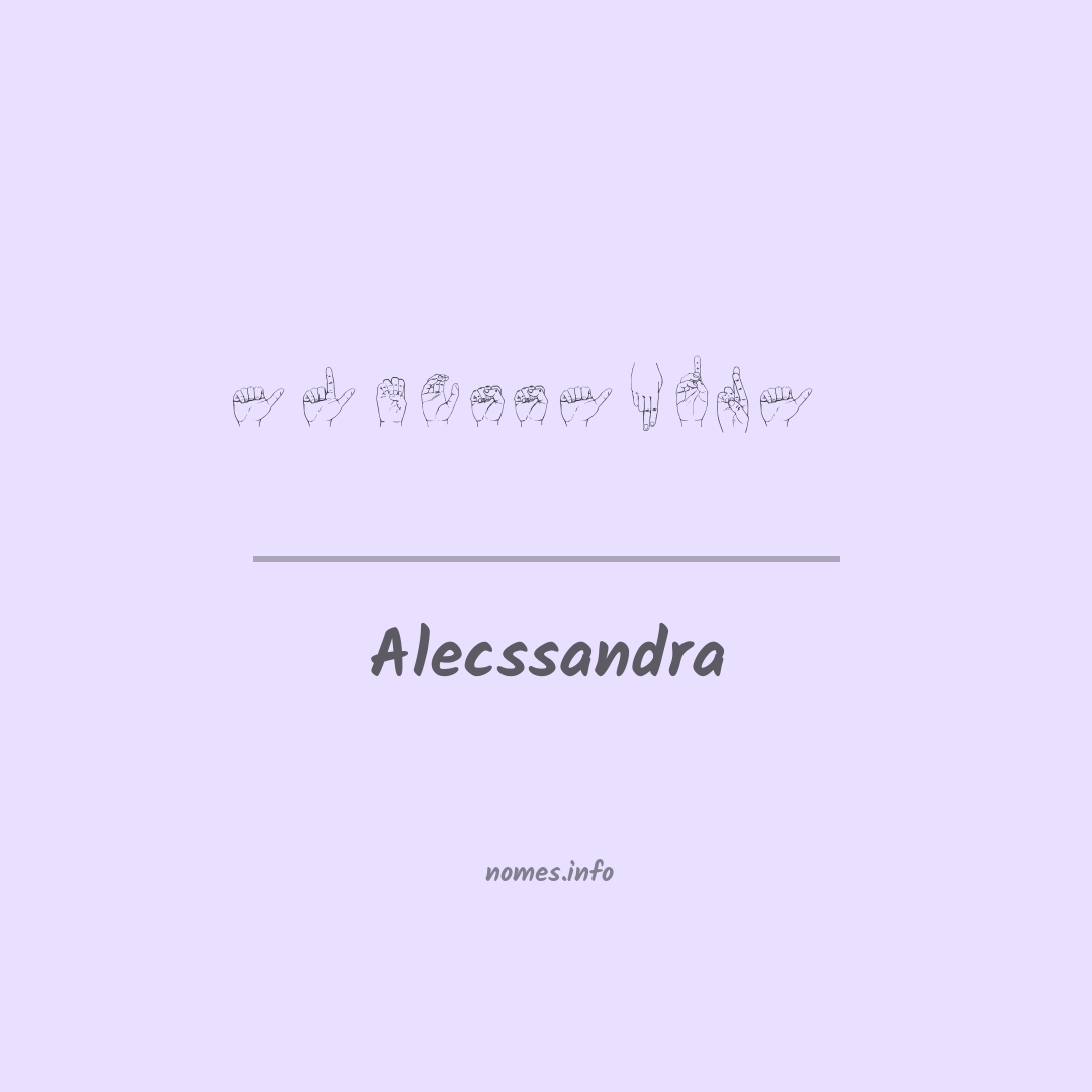 Alecssandra em Libras