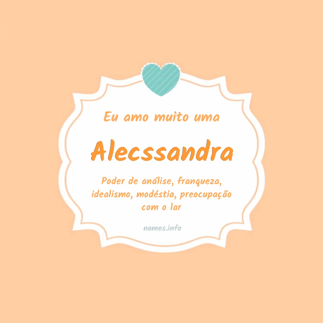 Eu amo muito Alecssandra
