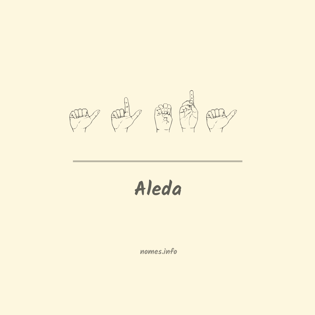 Aleda em Libras