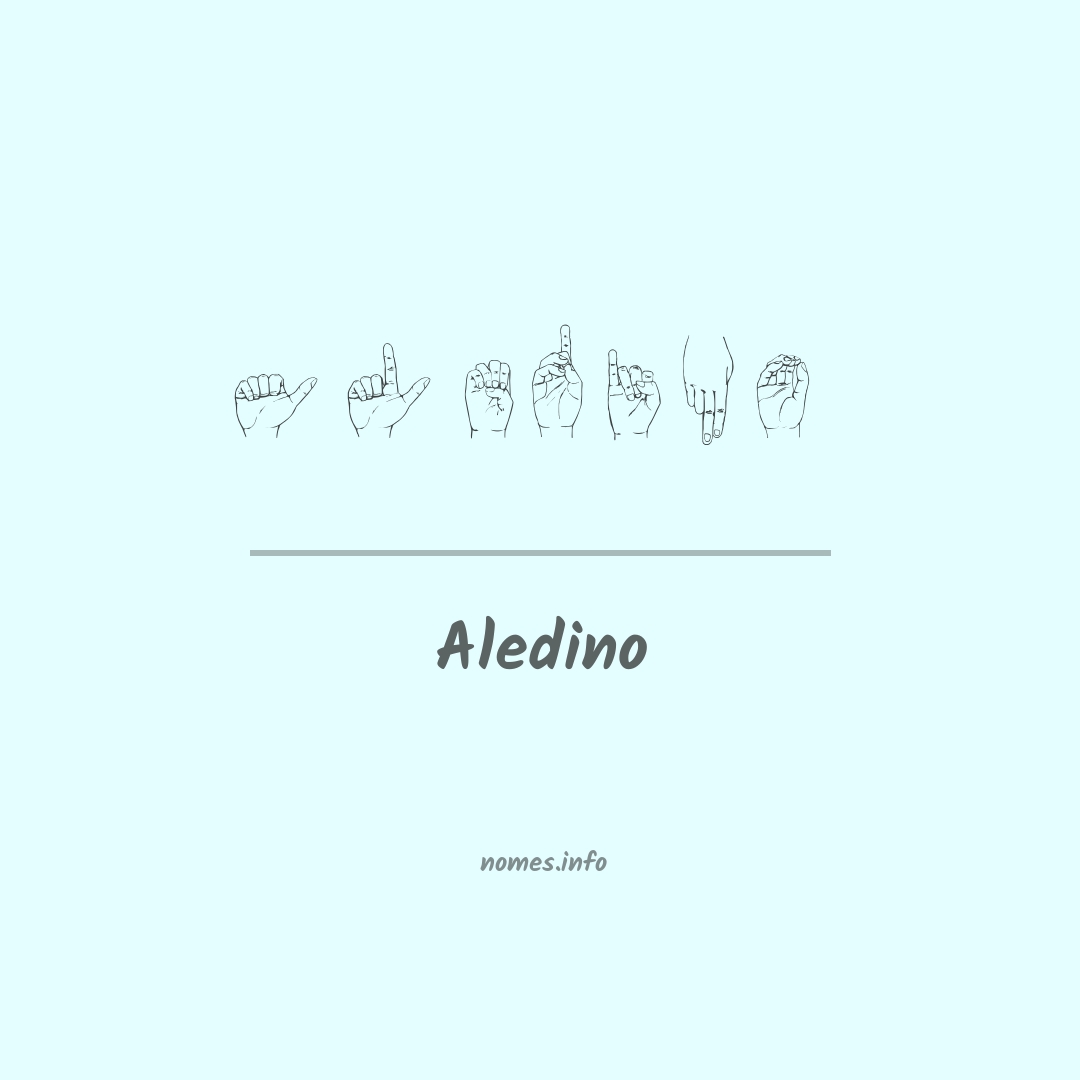 Aledino em Libras