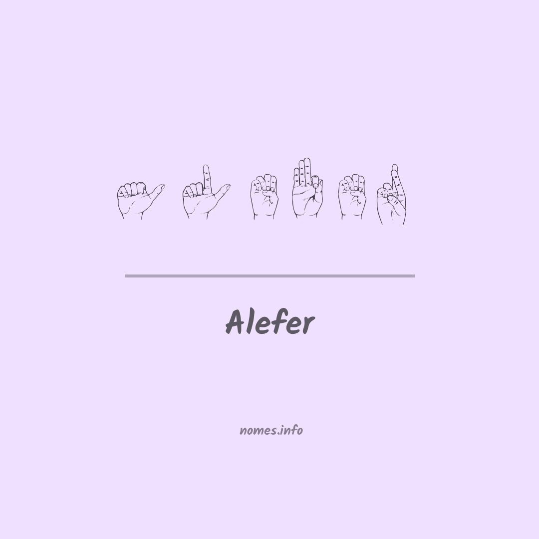 Alefer em Libras