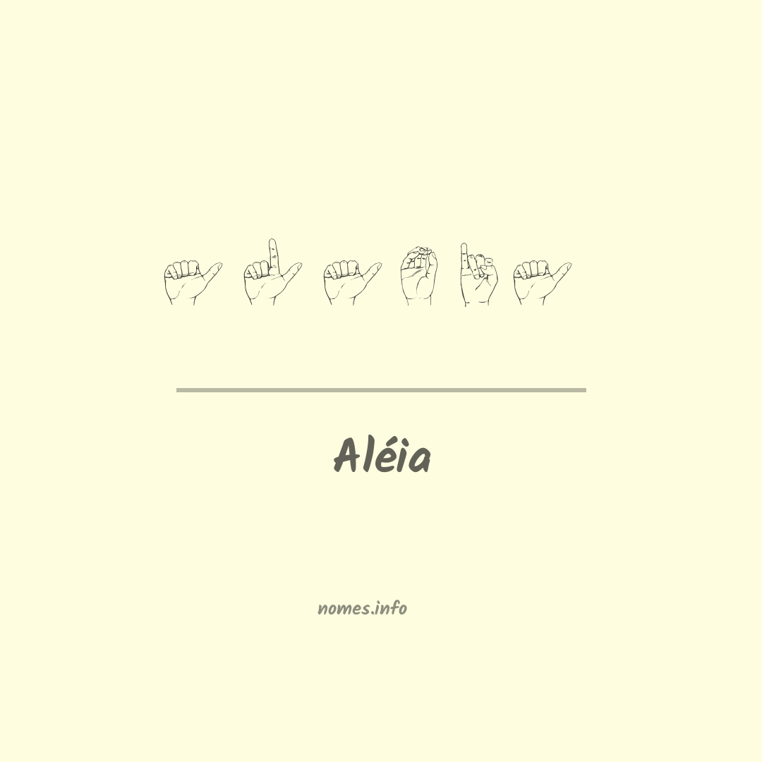 Aléia em Libras