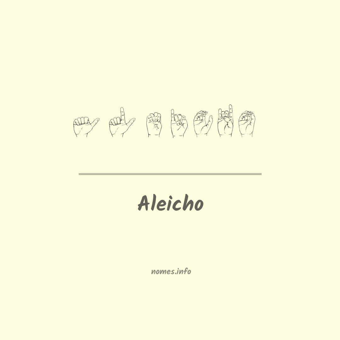 Aleicho em Libras