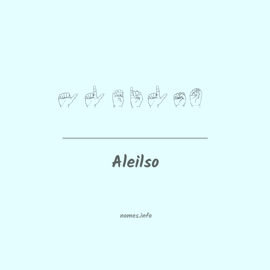 Aleilso em Libras