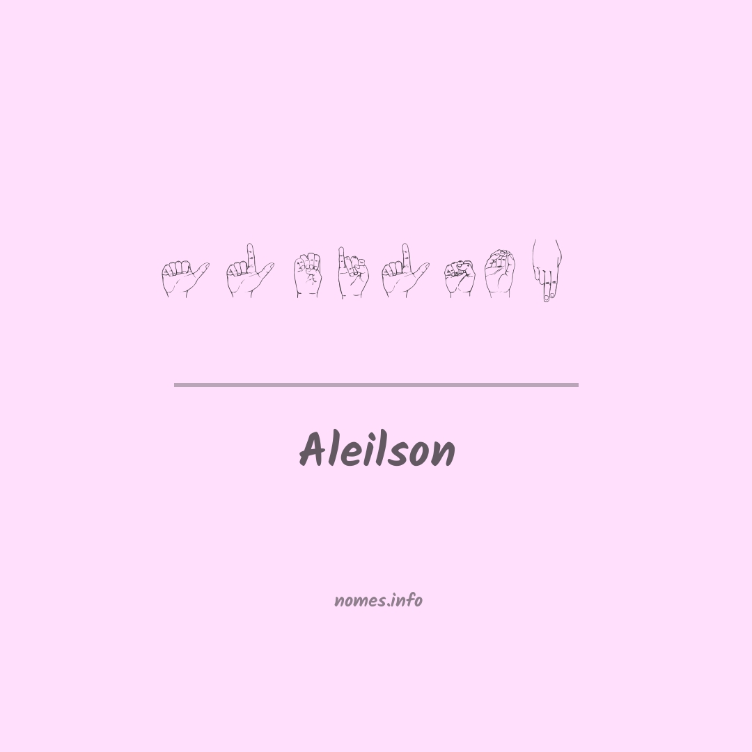 Aleilson em Libras