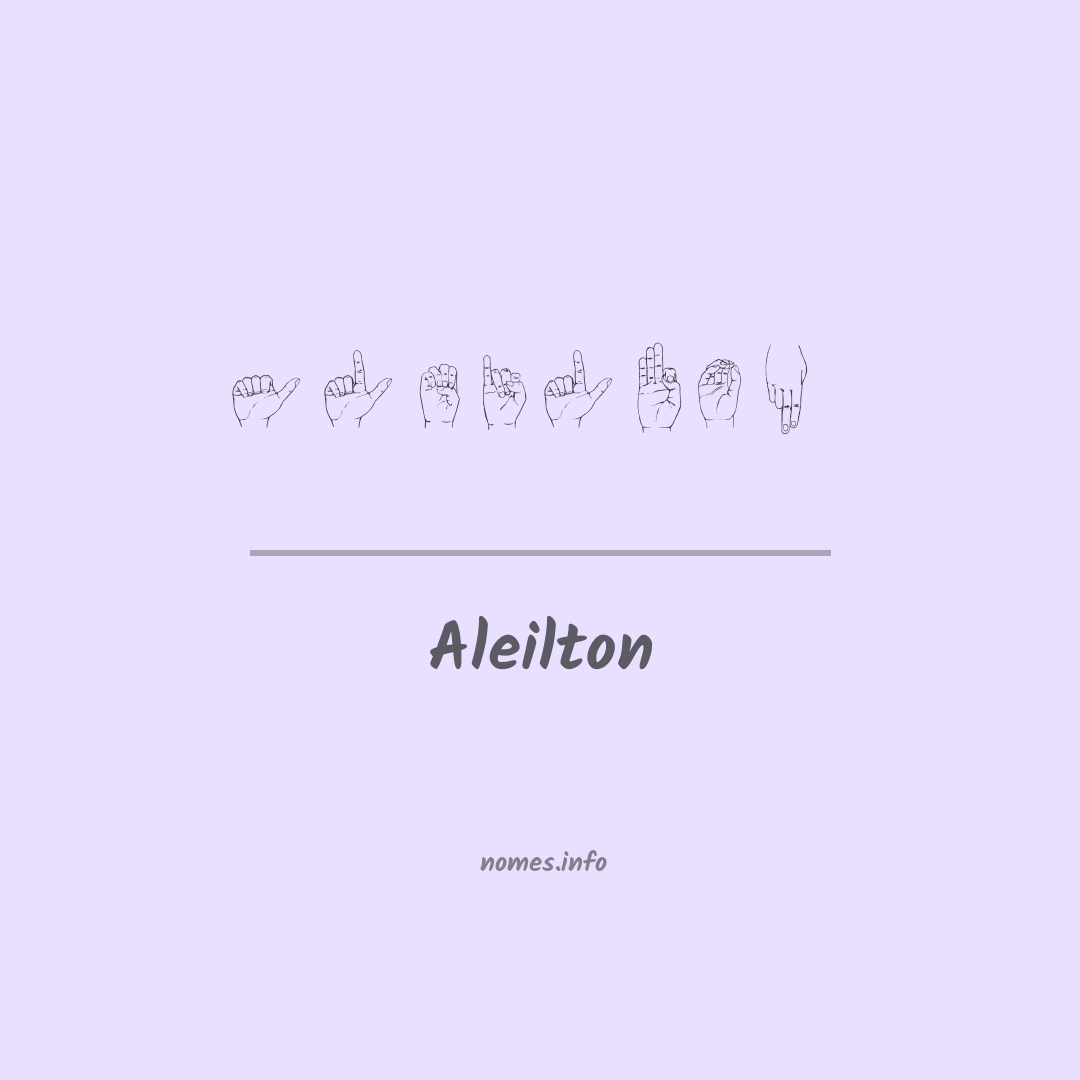 Aleilton em Libras