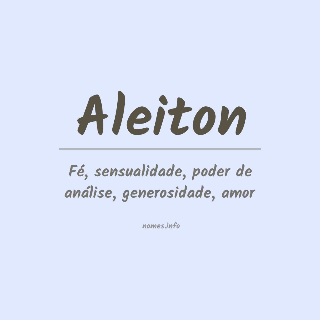 Significado do nome Aleiton