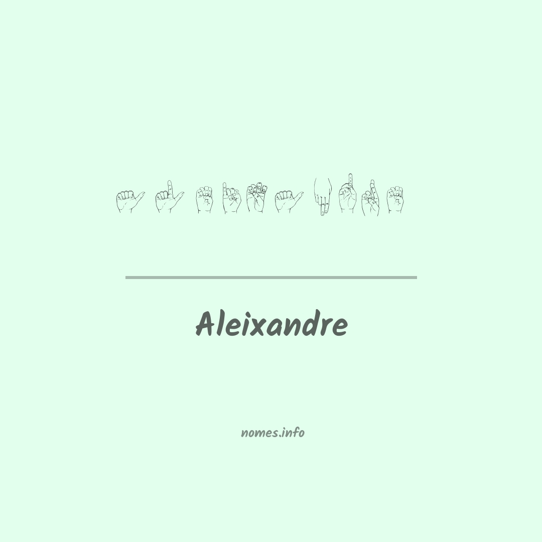 Aleixandre em Libras