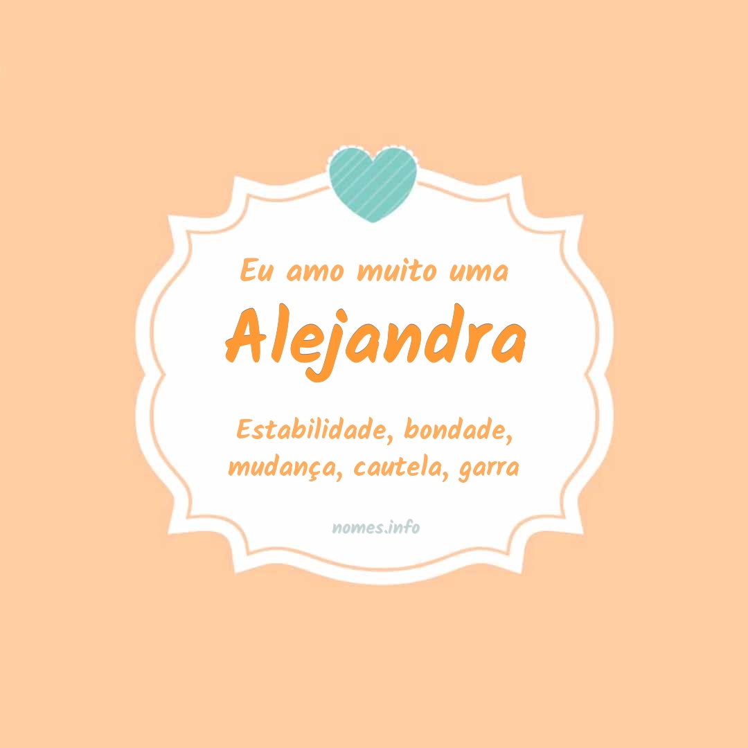 Eu amo muito Alejandra