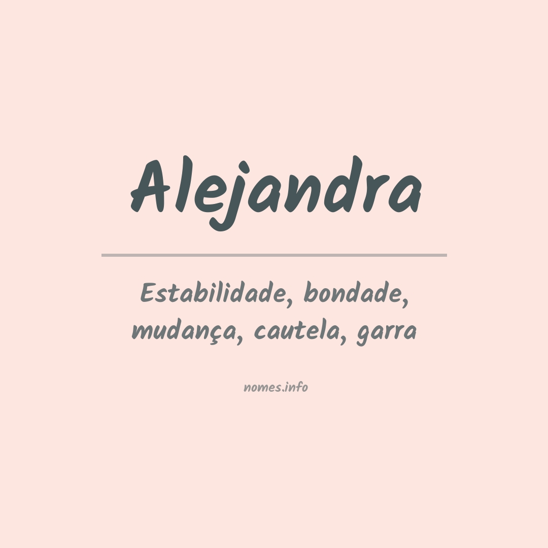 Significado do nome Alejandra