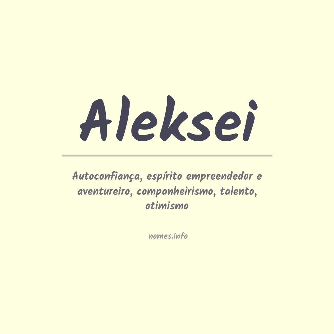 Significado do nome Aleksei