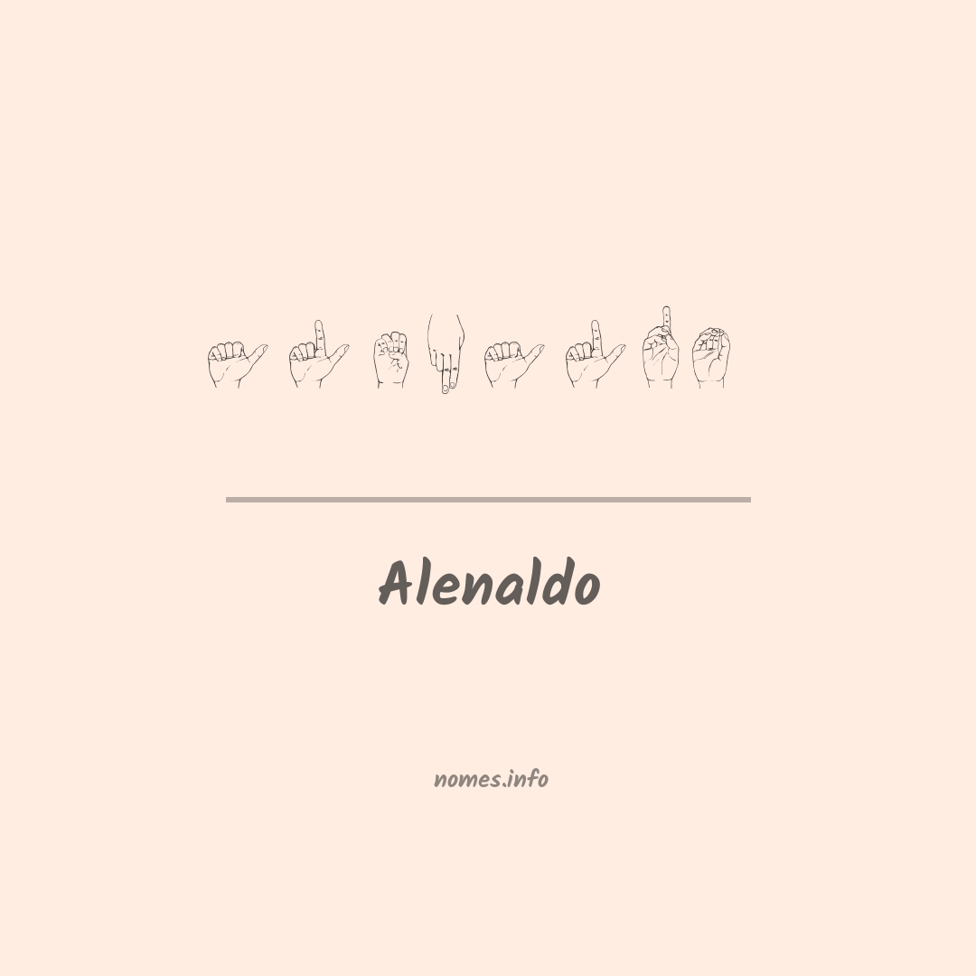 Alenaldo em Libras