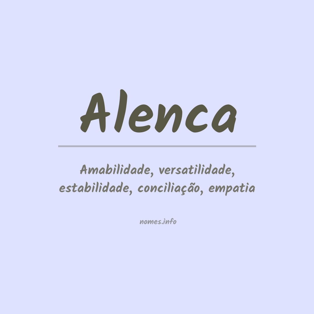Significado do nome Alenca