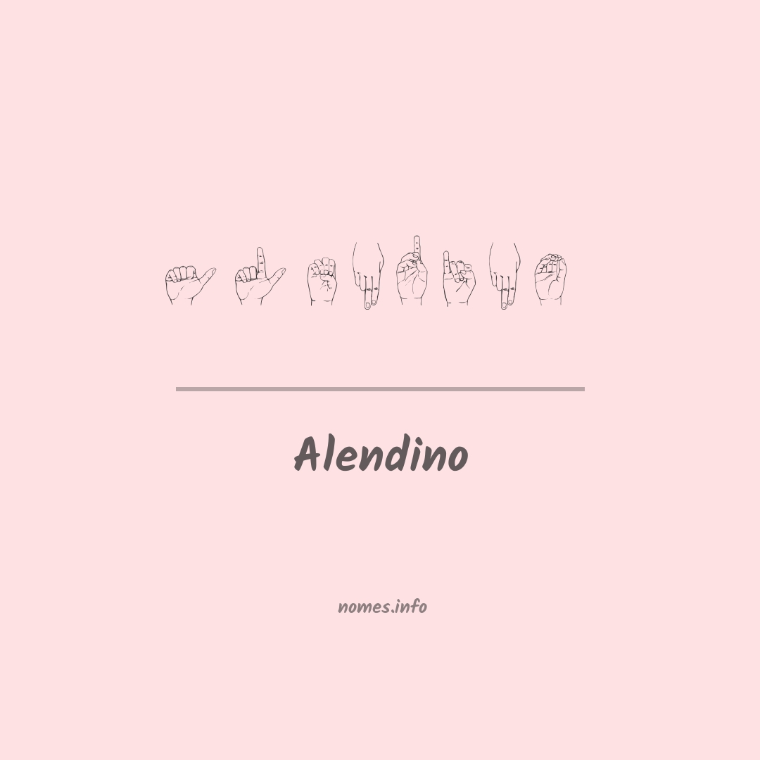 Alendino em Libras Alendino em Libras