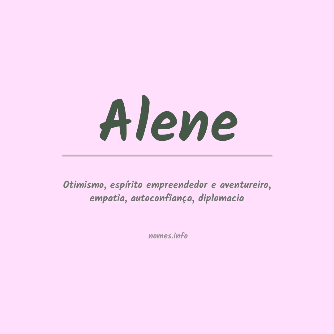 Significado do nome Alene