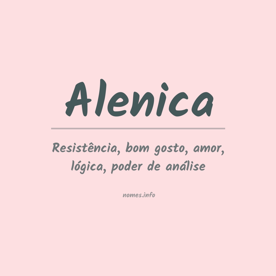 Significado do nome Alenica
