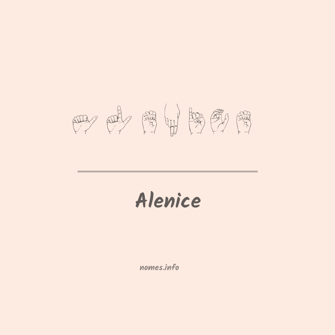 Alenice em Libras