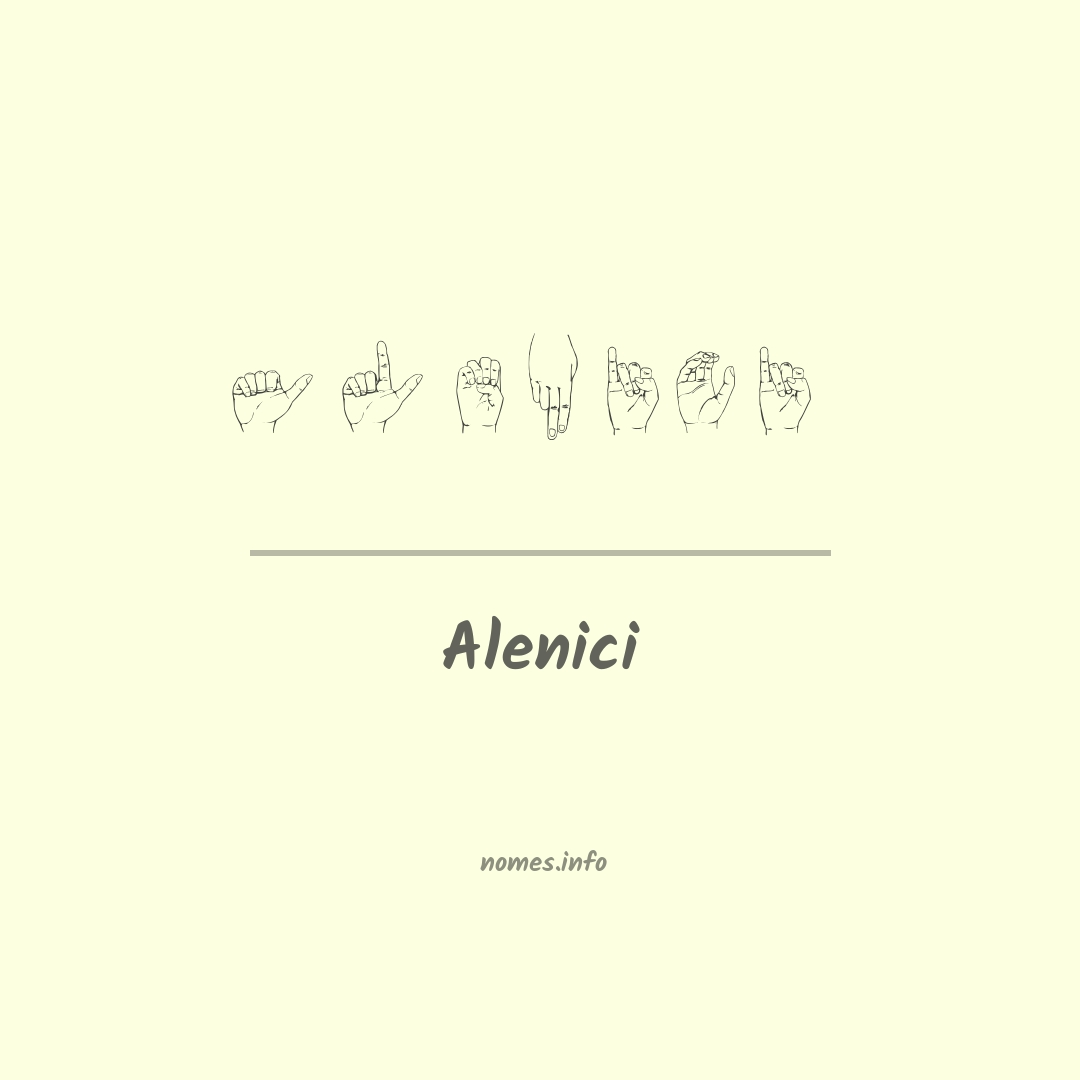 Alenici em Libras