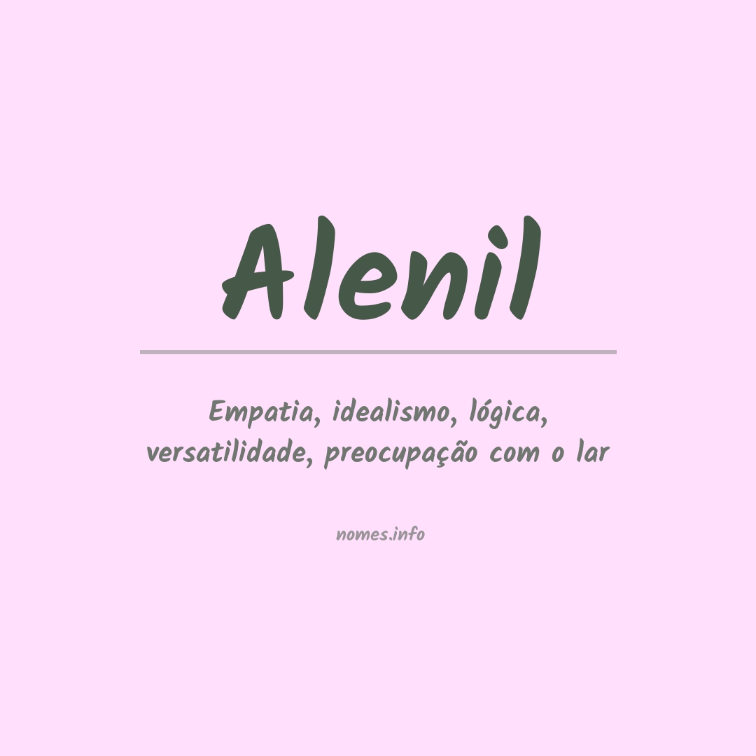 Significado do nome Alenil