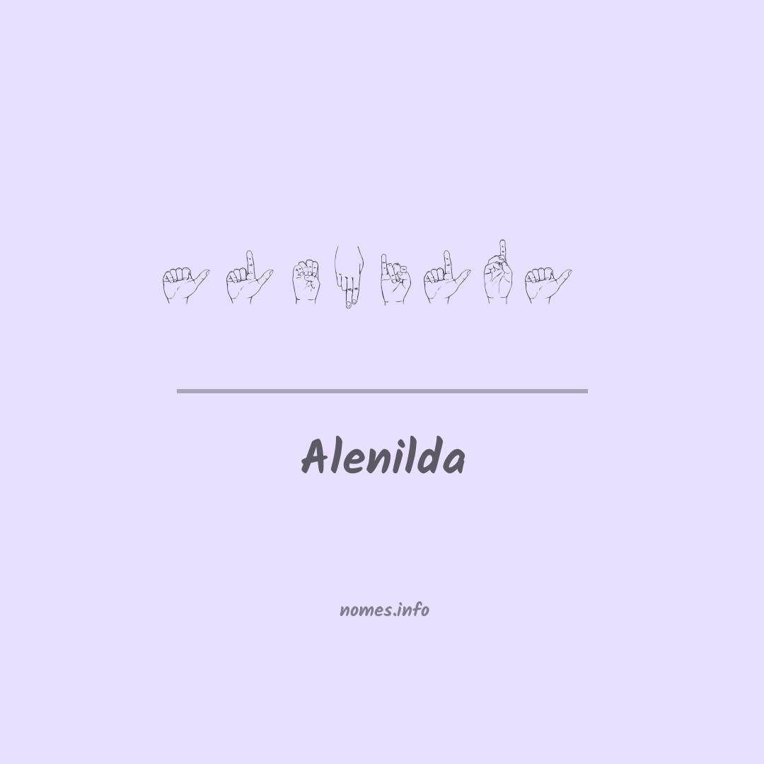 Alenilda em Libras