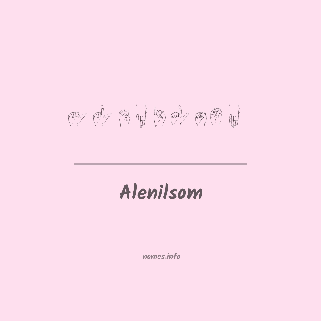 Alenilsom em Libras