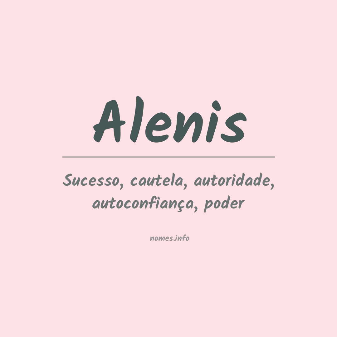 Significado do nome Alenis