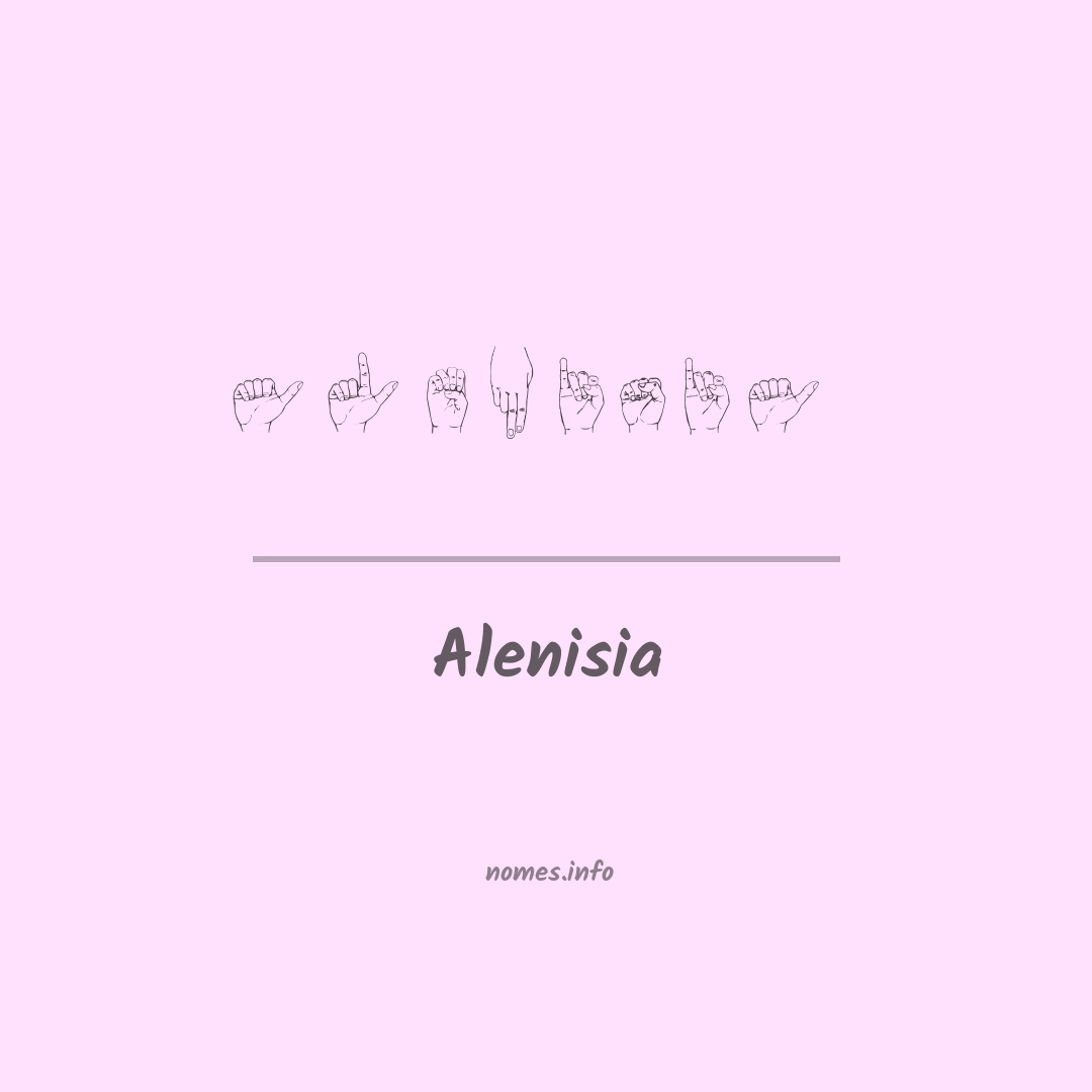 Alenisia em Libras