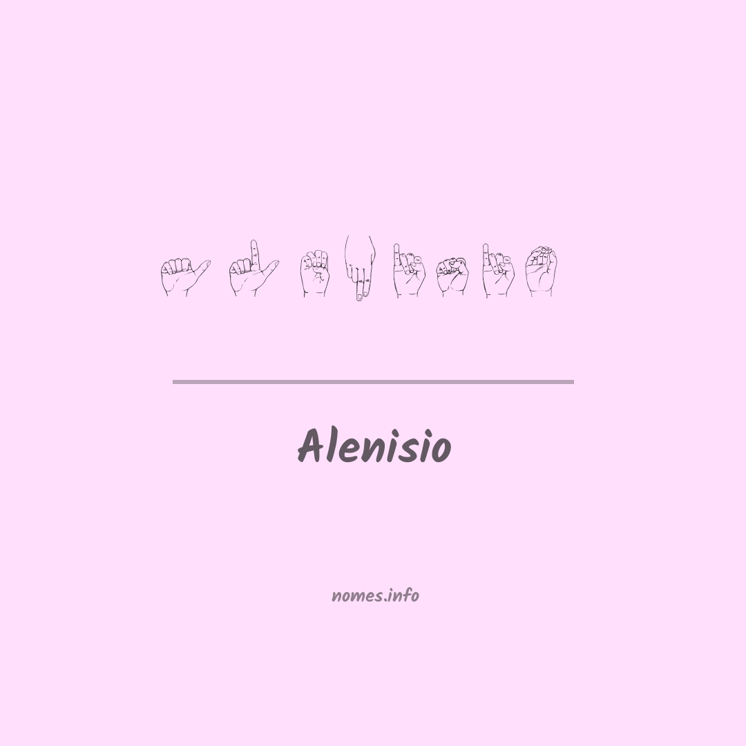 Alenisio em Libras