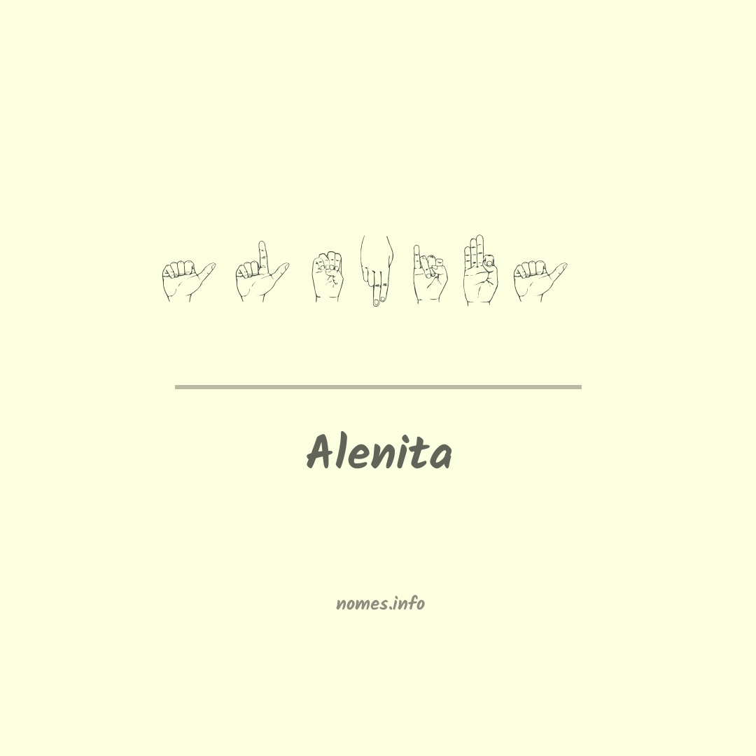 Alenita em Libras