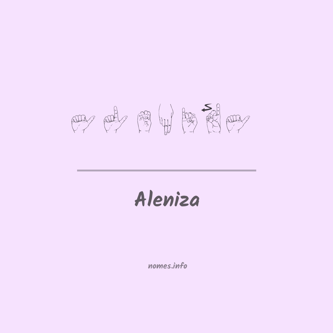 Aleniza em Libras