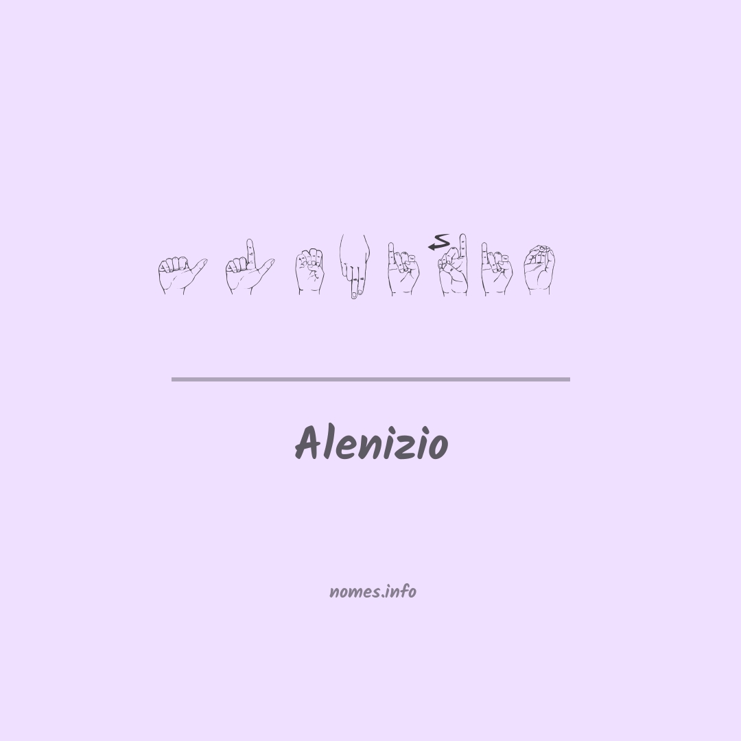 Alenizio em Libras