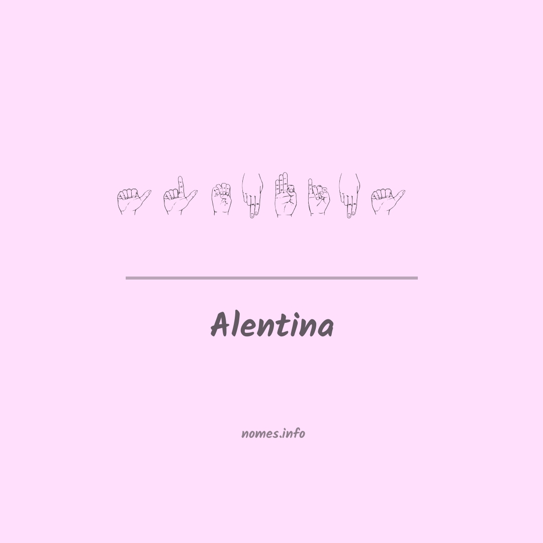 Alentina em Libras