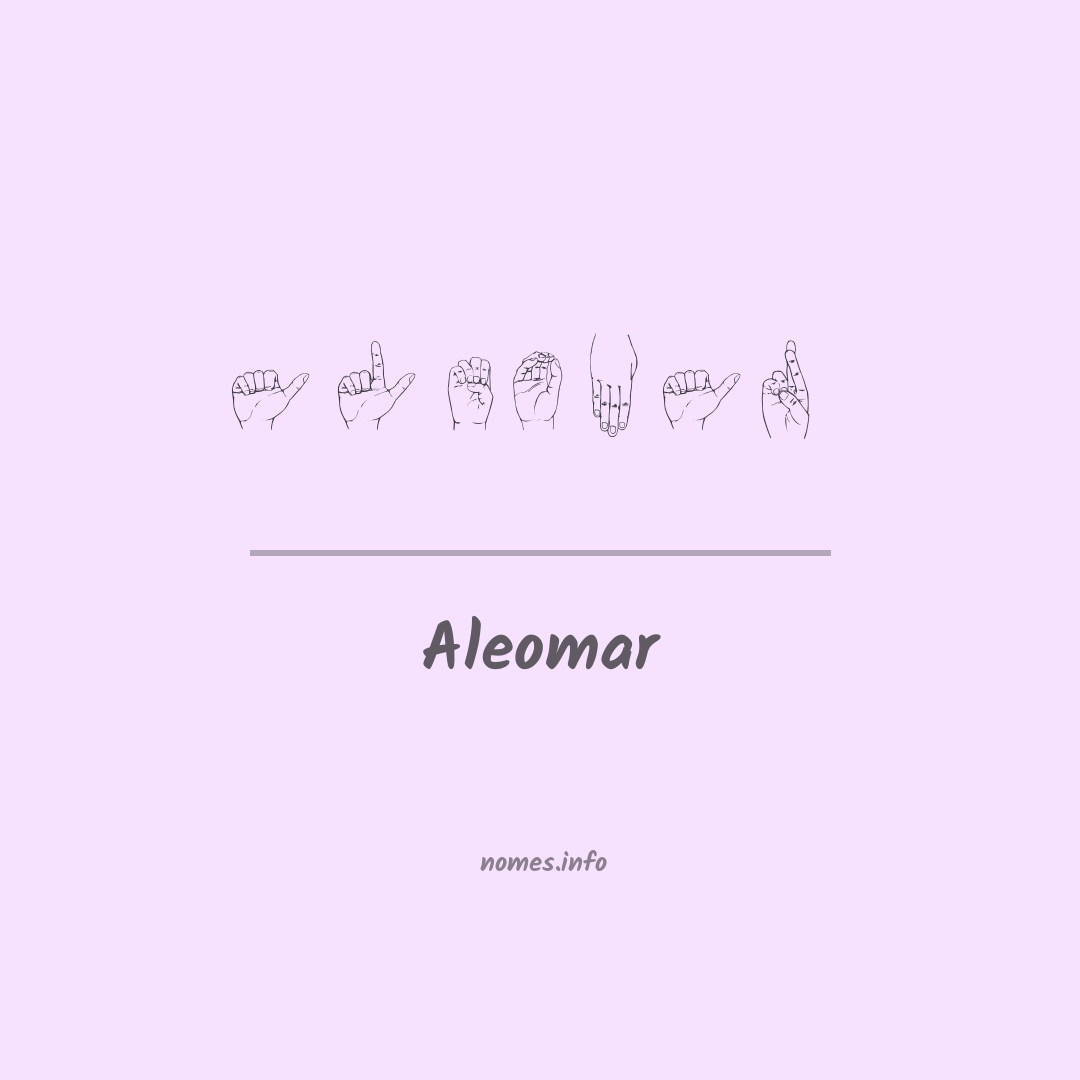 Aleomar em Libras