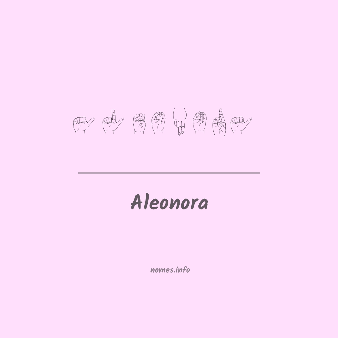 Aleonora em Libras