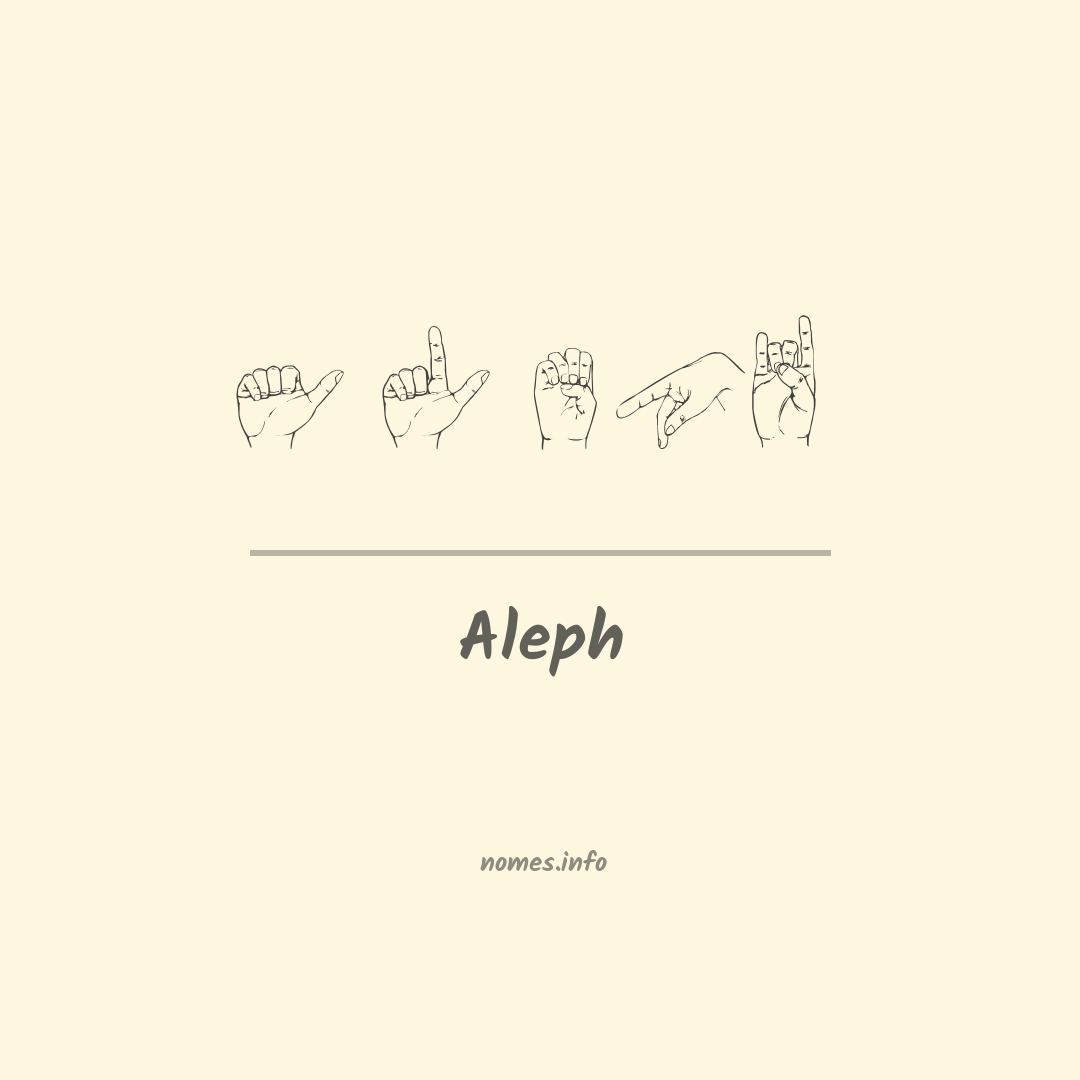 Aleph em Libras