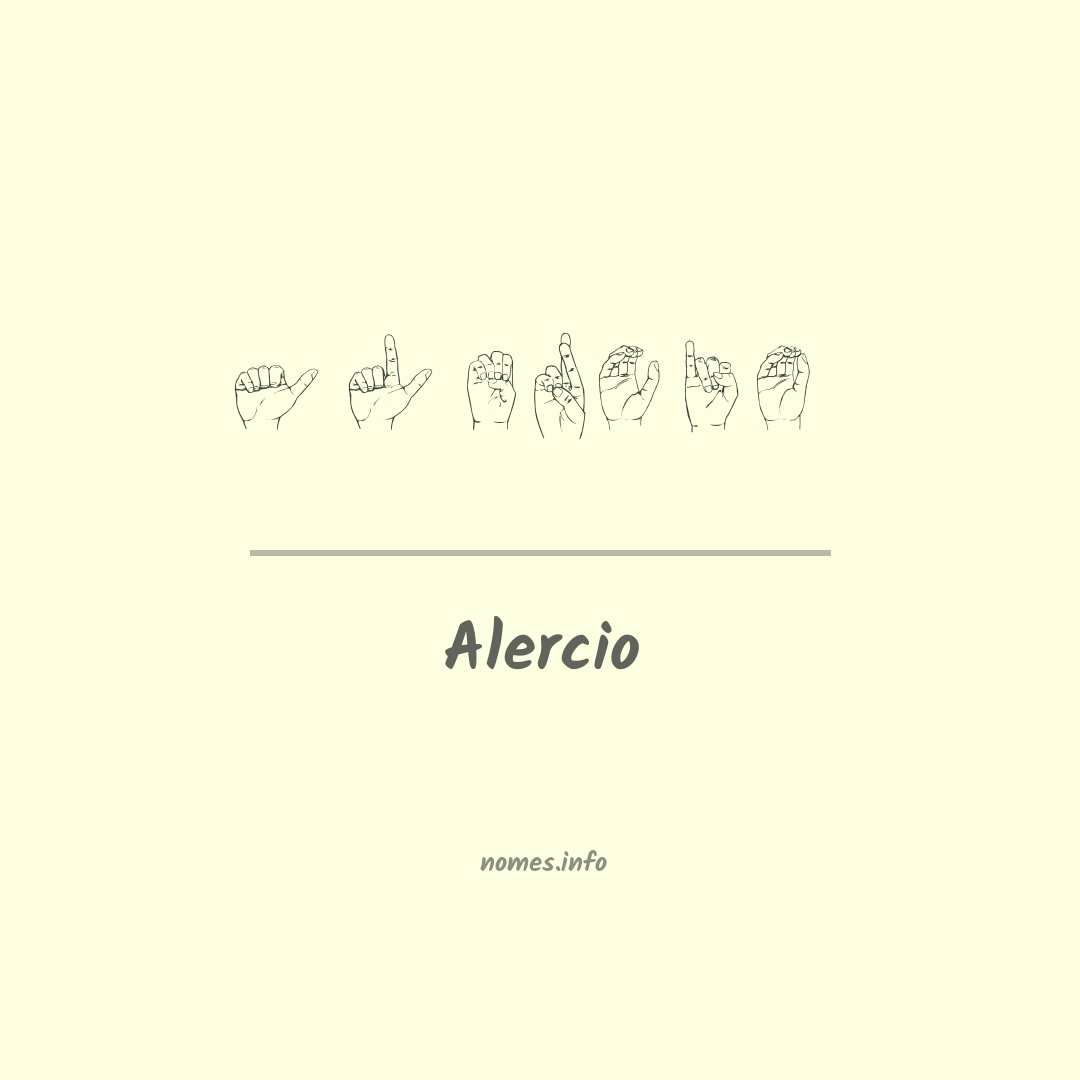 Alercio em Libras