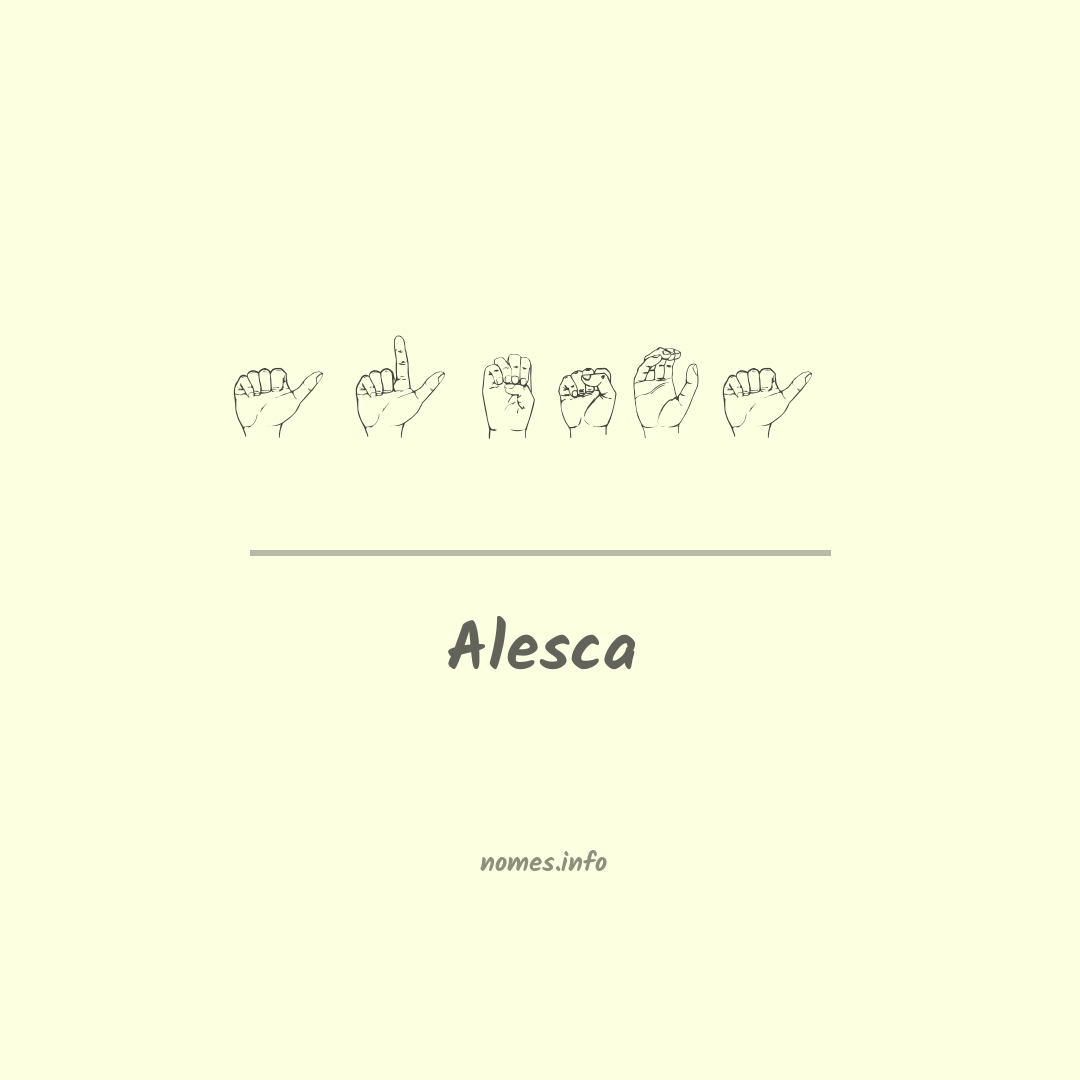Alesca em Libras