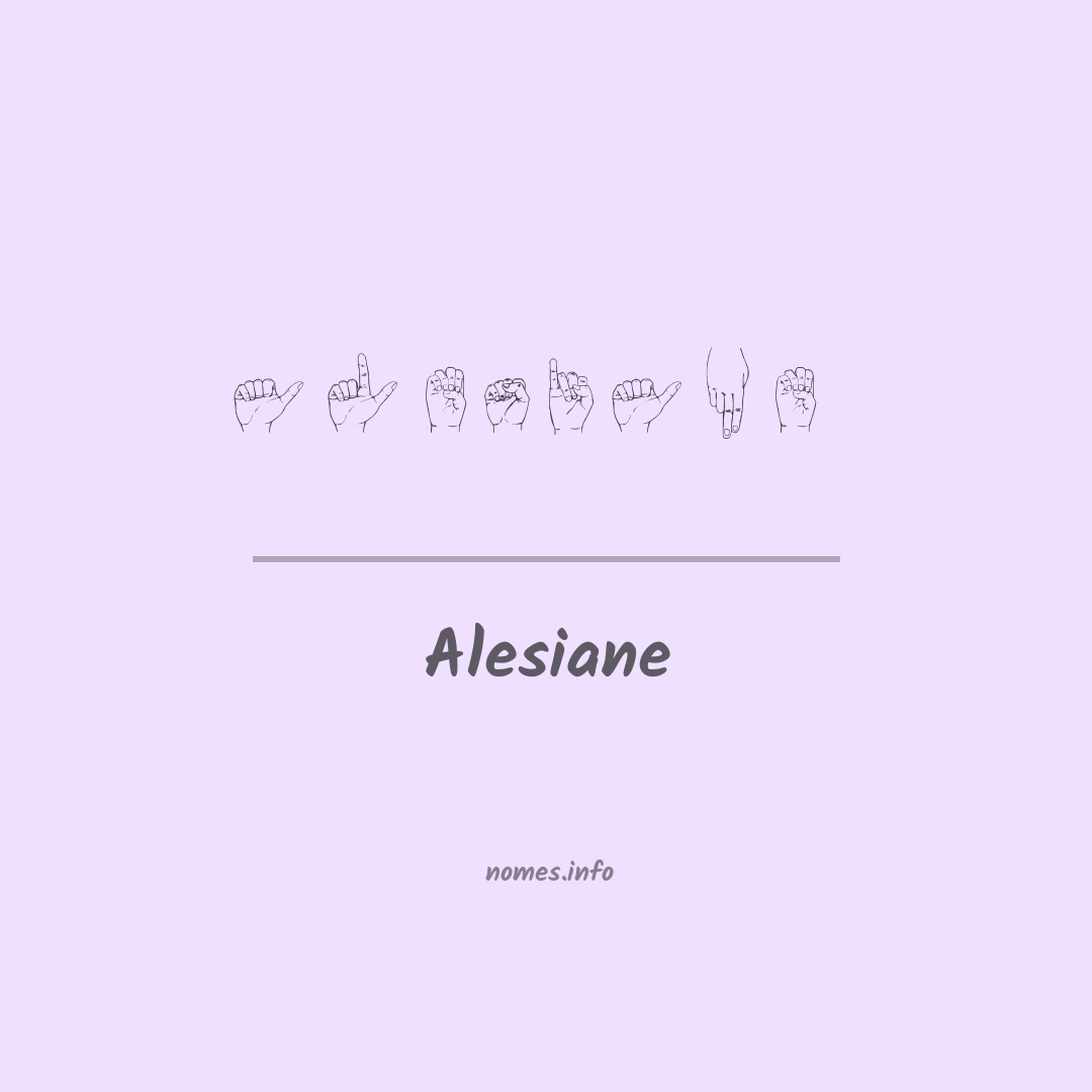 Alesiane em Libras