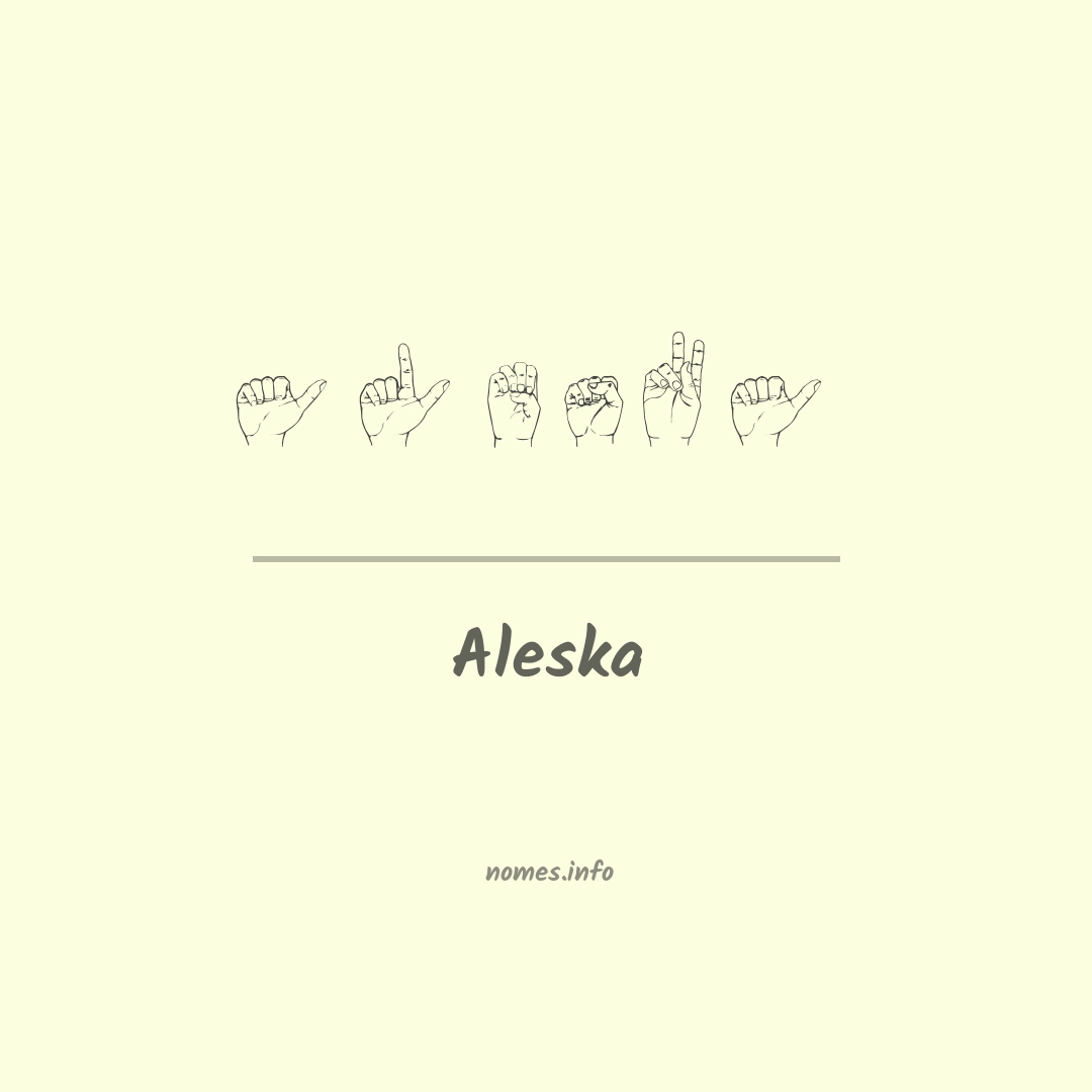 Aleska em Libras