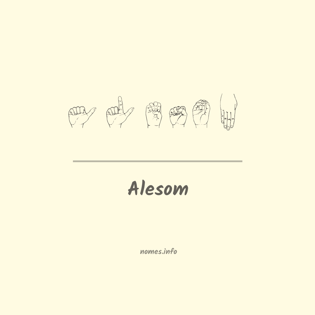 Alesom em Libras