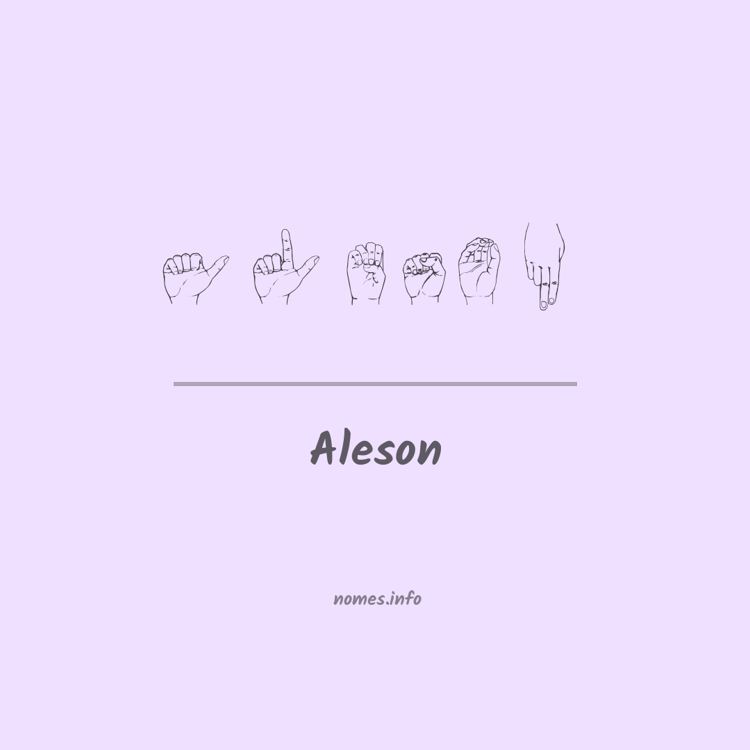 Aleson em Libras