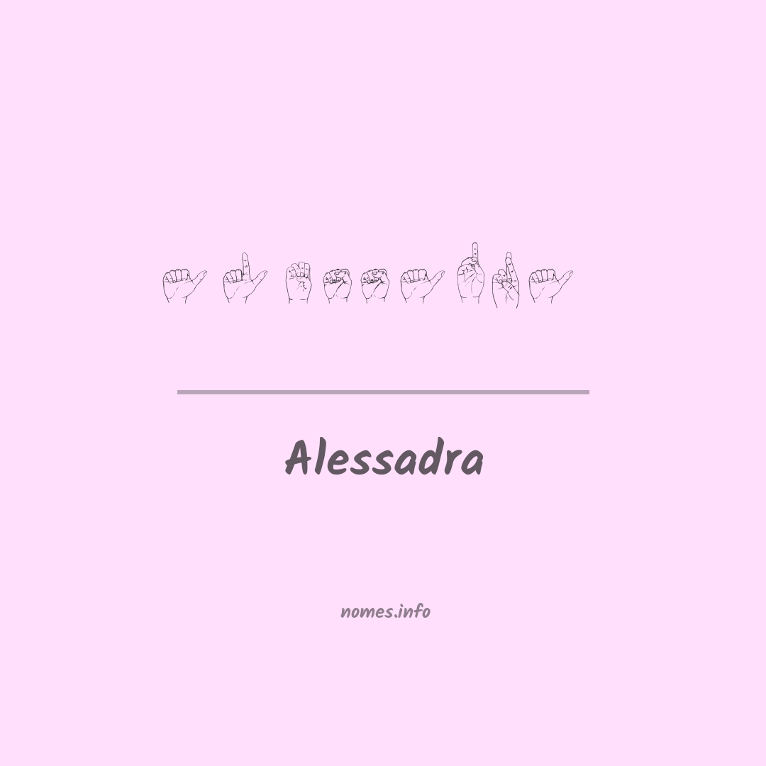 Alessadra em Libras