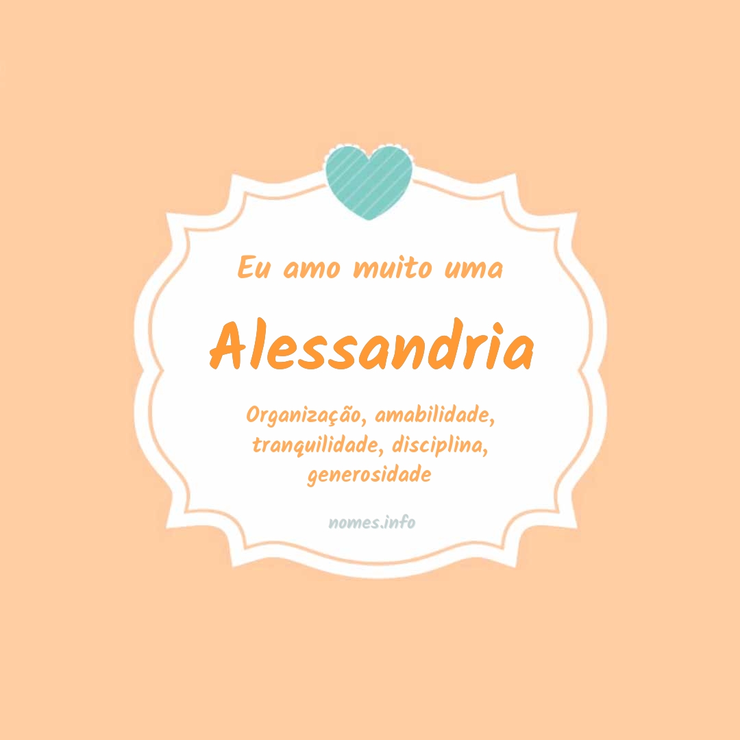 Eu amo muito Alessandria