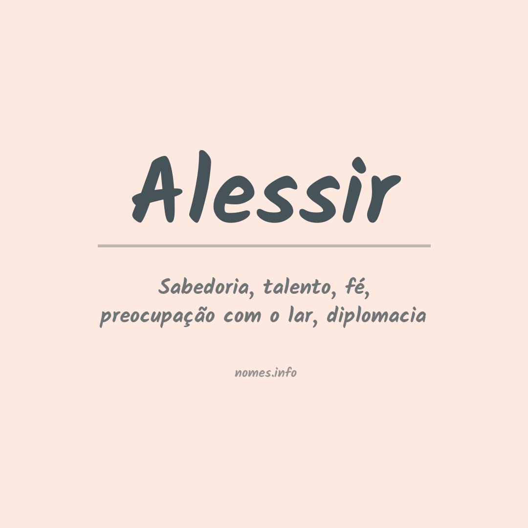Significado do nome Alessir