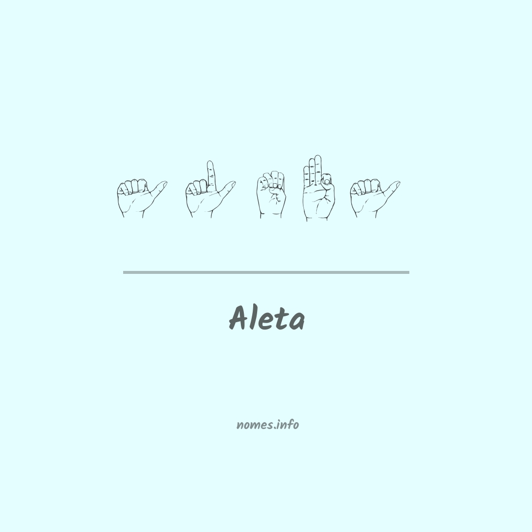 Aleta em Libras